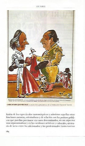 LAMINA COSSIO 50762: Caricatura sobre la cesion de la Presidencia de la Federacion Nacional Taurina