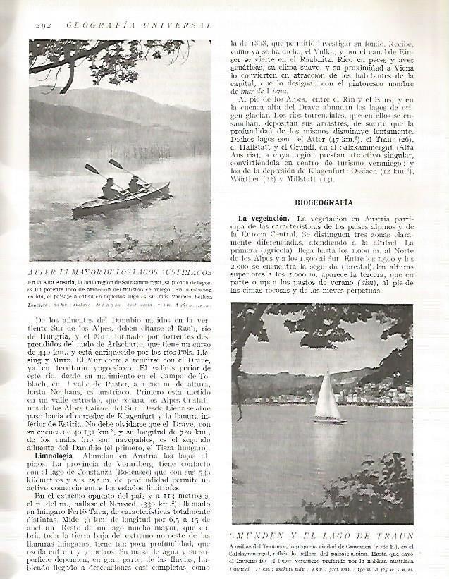 LAMINA 3197: AUSTRIA. Lago Atter. Lago de Traun