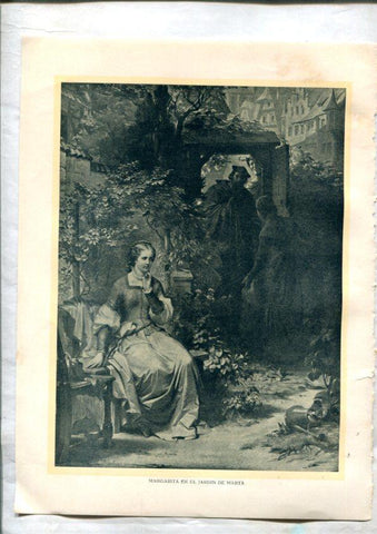 Fausto de Goethe: Lamina numerada 10 (cada cara lleva una lamina)