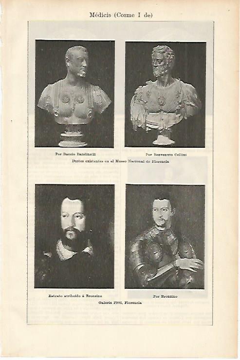 LAMINA ESPASA 11941: Cosme I De Medicis