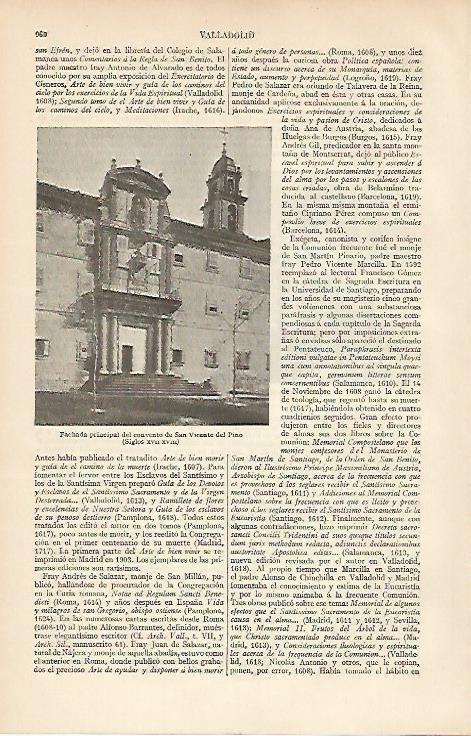 LAMINA ESPASA 4792: Convento de San Vicente del Pino Lugo