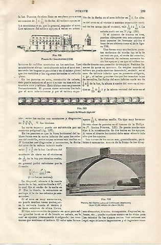 LAMINA ESPASA 23056: Puente del Diablo en Martorell Barcelona