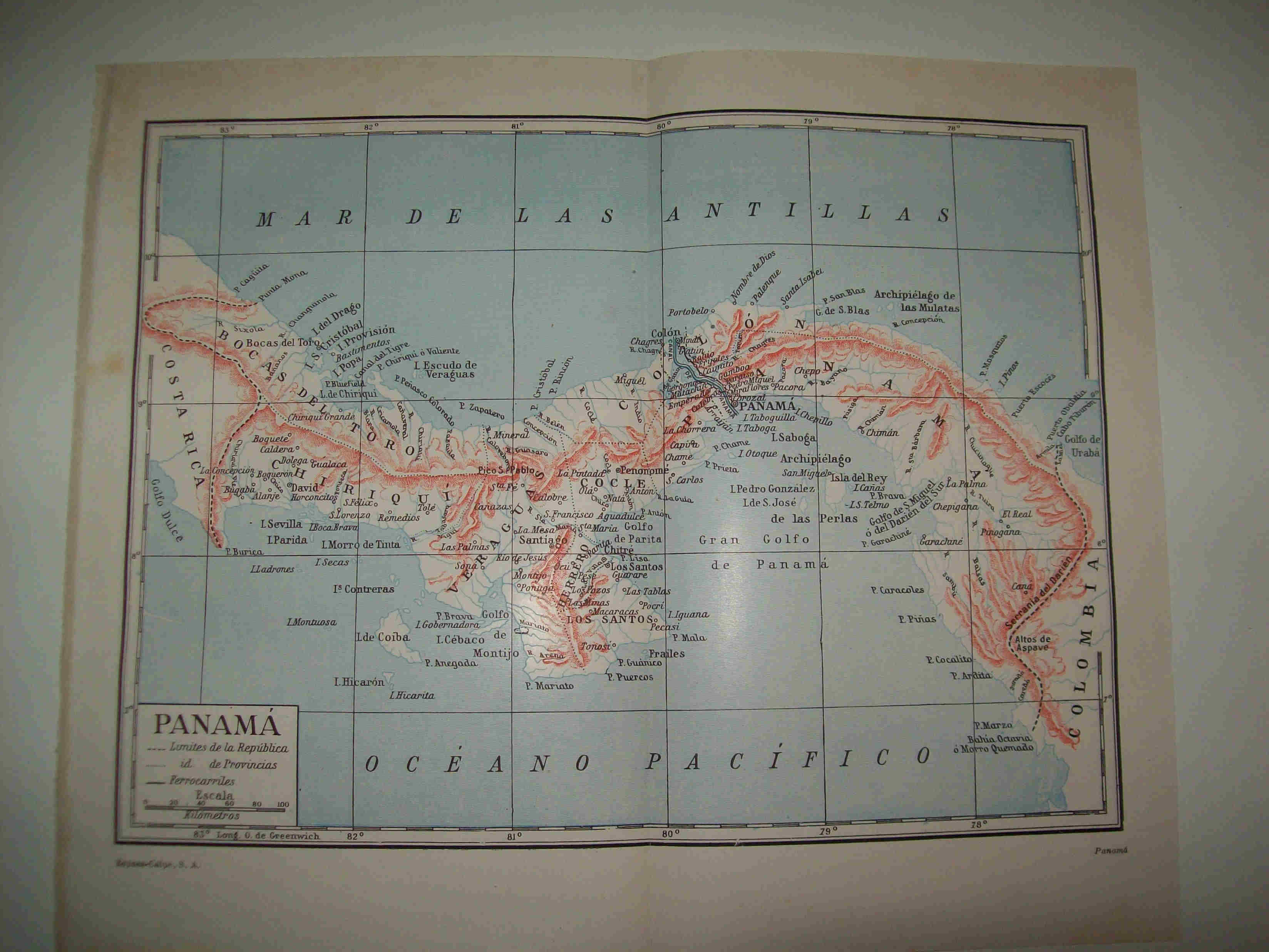 LAMINA ESPASA 23533: Mapa de Panama