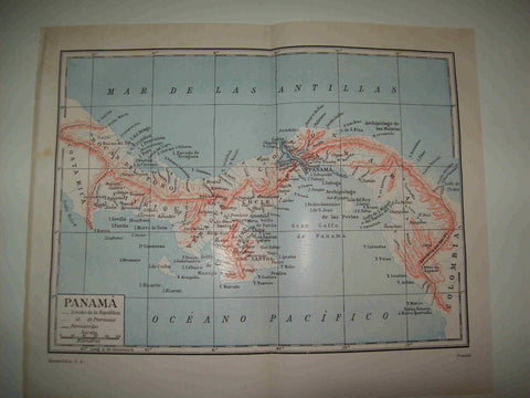 LAMINA ESPASA 23533: Mapa de Panama