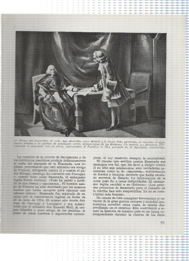 Lamina: Firma del Concordato de 1753