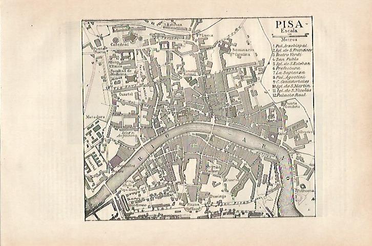 LAMINA ESPASA 27067: Plano de Pisa