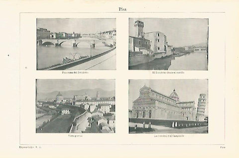 LAMINA ESPASA 27070: Edificios de Pisa