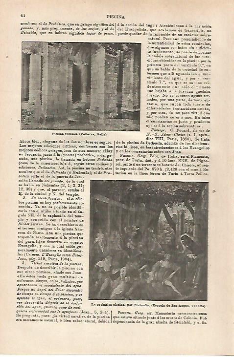 LAMINA ESPASA 27077: Piscina romana en Volterra Italia