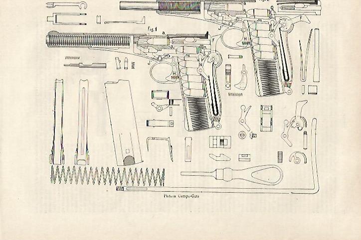 LAMINA ESPASA 27085: Pistola Campo Giro