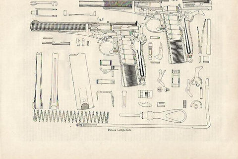 LAMINA ESPASA 27085: Pistola Campo Giro