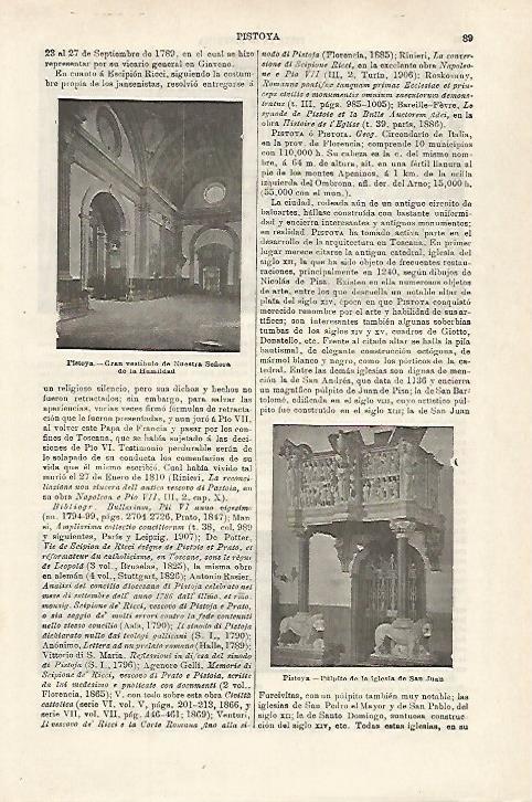 LAMINA ESPASA 27089: Iglesia de Pistoya