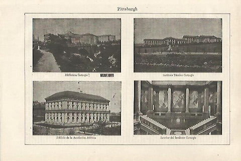 LAMINA ESPASA 27098: Edificios de Pittsburg