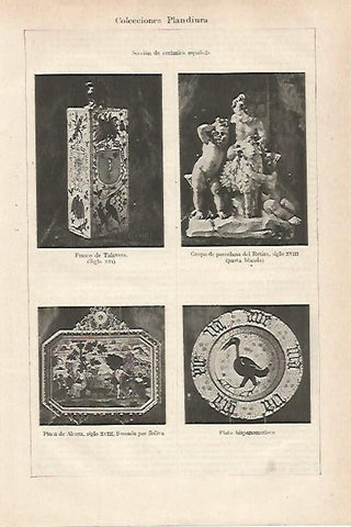 LAMINA ESPASA 27107: Ceramica española de la Coleccion Plandiura