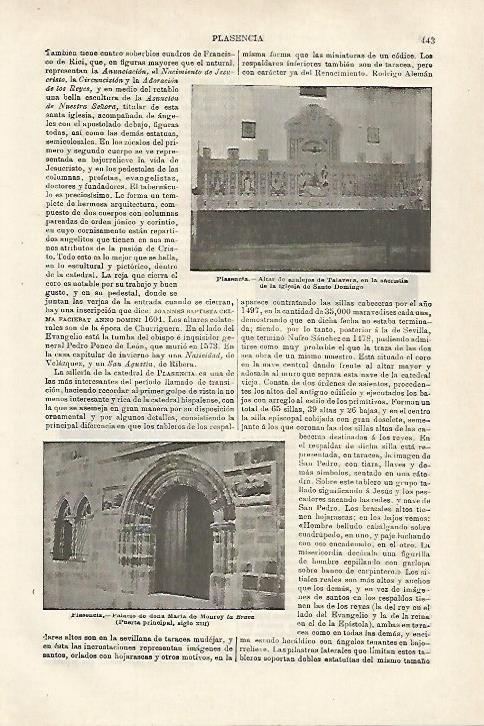 LAMINA ESPASA 27120: Palacio de Maria de Monroy en Plasencia