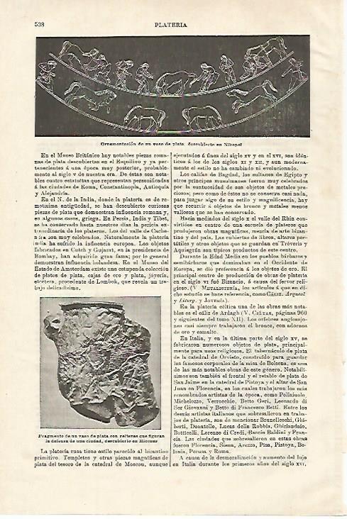 LAMINA ESPASA 27135: Vaso de plata encontrado en Nikopol