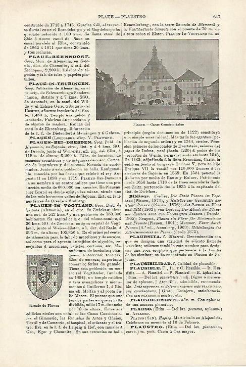 LAMINA ESPASA 27137: Casas Consistoriales de Plauen Alemania