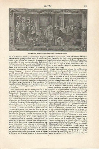 LAMINA ESPASA 27138: El banquete de Platon por Feuerbach