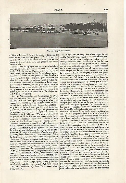 LAMINA ESPASA 27139: Playa de Sitges Barcelona