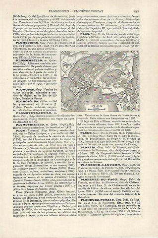 LAMINA ESPASA 27162: Mapa de Plon Alemania