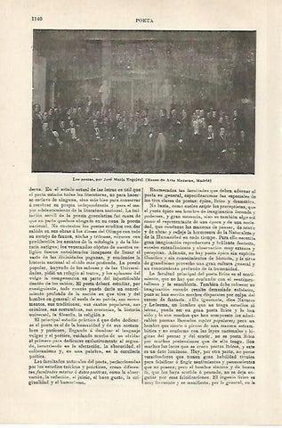LAMINA ESPASA 27192: Los poetas por Esquivel