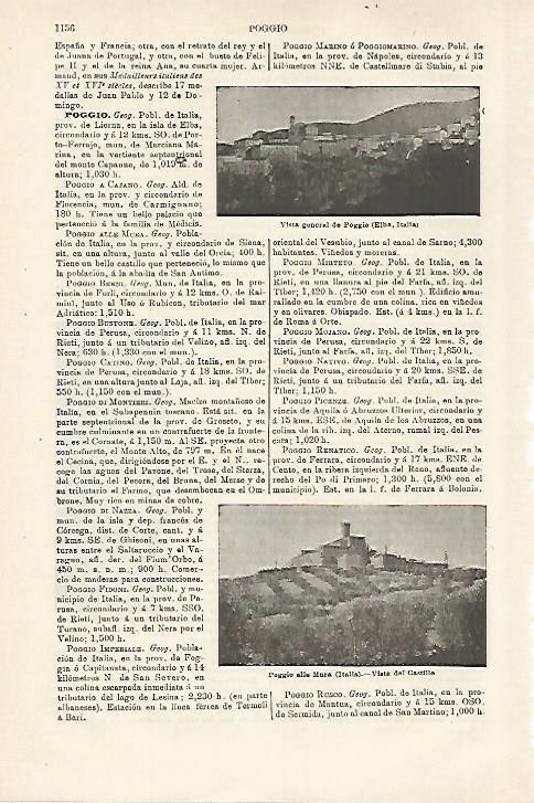 LAMINA ESPASA 27193: Vista de Poggio Italia