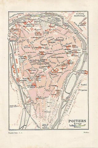 LAMINA ESPASA 27199: Plano de Poitiers