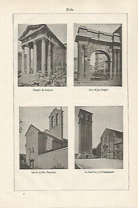 LAMINA ESPASA 27203: Templos e iglesias de Pola Italia