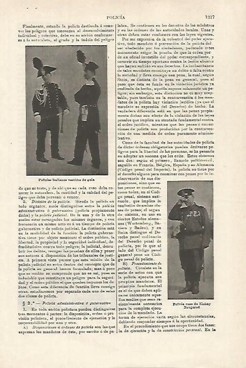 LAMINA ESPASA 27213: Policias italianos de gala