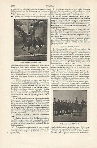 LAMINA ESPASA 27214: Policia montado de Nueva York