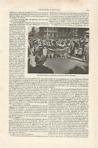 LAMINA ESPASA 27241: Bilbao recibiendo al Ejercito Nacional