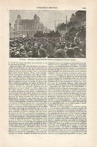 LAMINA ESPASA 27247: Plaza de Cataluña de Barcelona en 1939