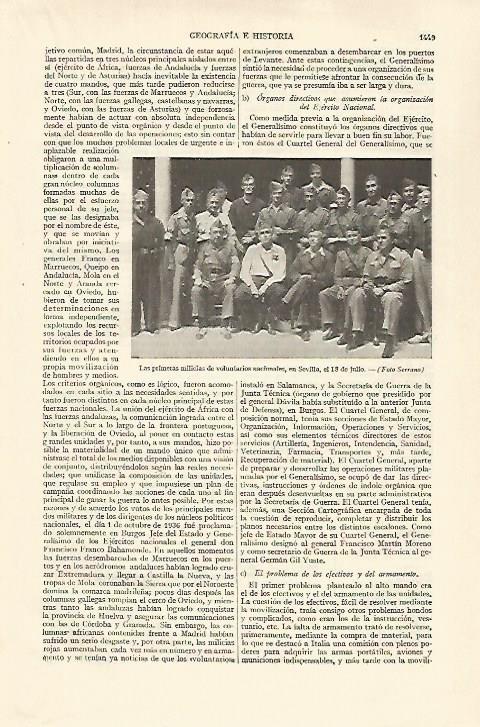 LAMINA ESPASA 27252: Milicias de voluntarios en Sevilla en 1936