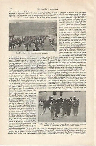 LAMINA ESPASA 27257: Entrada de las tropas nacionales en San Sebastian