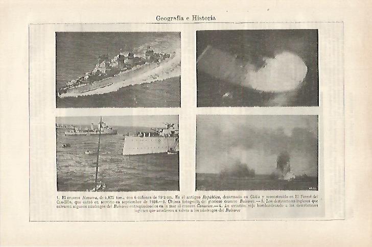 LAMINA ESPASA 27282: Barcos de la Guerra Civil