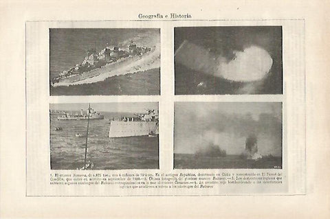 LAMINA ESPASA 27282: Barcos de la Guerra Civil