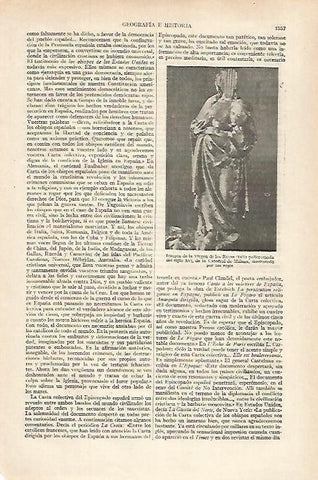 LAMINA ESPASA 27285: Virgen de los Reyes de la Catedral de Malaga destrozada en la Guerra Civil