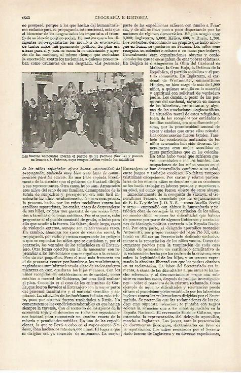 LAMINA ESPASA 27287: Las fuerzas nacionales entran en El Pedroso Sevilla