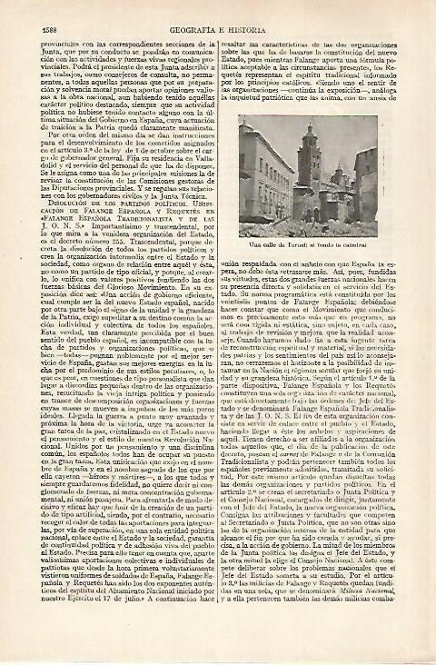 LAMINA ESPASA 27292: Calle de Teruel en la Guerra Civil