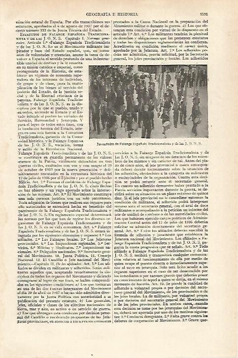 LAMINA ESPASA 27293: Juventudes de la Falange 