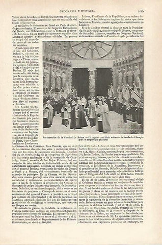 LAMINA ESPASA 27312: Restauracion de la Catedral de Reims