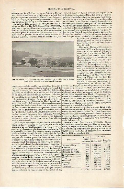 LAMINA ESPASA 27316: Palacio Nacional en Port-au-Prince