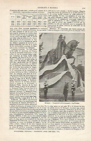 LAMINA ESPASA 27318: Monumento a San Esteban en Budapest