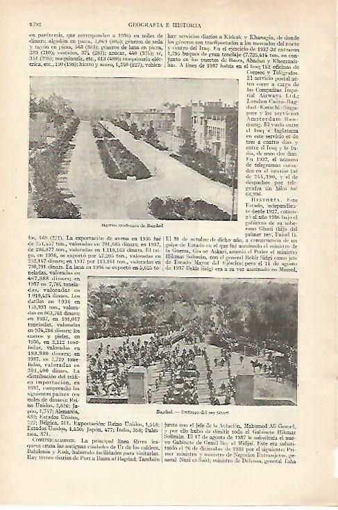 LAMINA ESPASA 27325: Barrios modernos de Bagdad