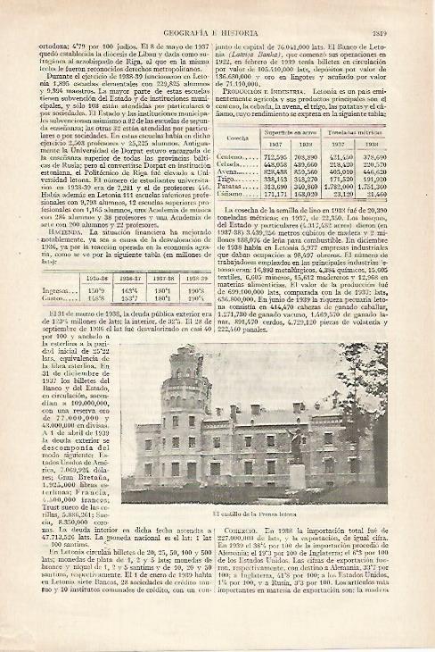 LAMINA ESPASA 27332: Castillo dela Prensa en Letonia