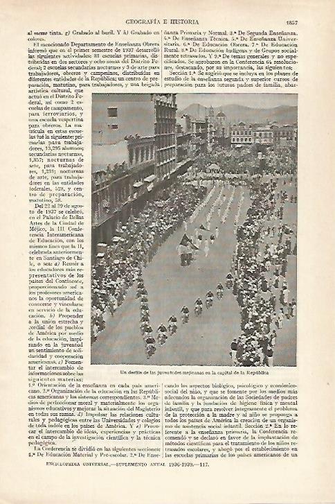 LAMINA ESPASA 27337: Desfile en Mexico
