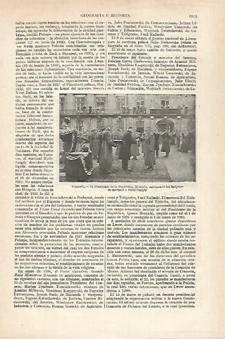 LAMINA ESPASA 27343: El presidente Moscicki de Polonia
