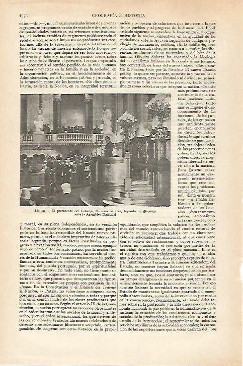 LAMINA ESPASA 27344: El presidente del Consejo de Portugal Salazar