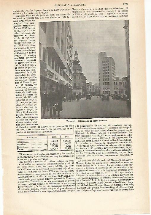 LAMINA ESPASA 27348: Calle de Bucarest