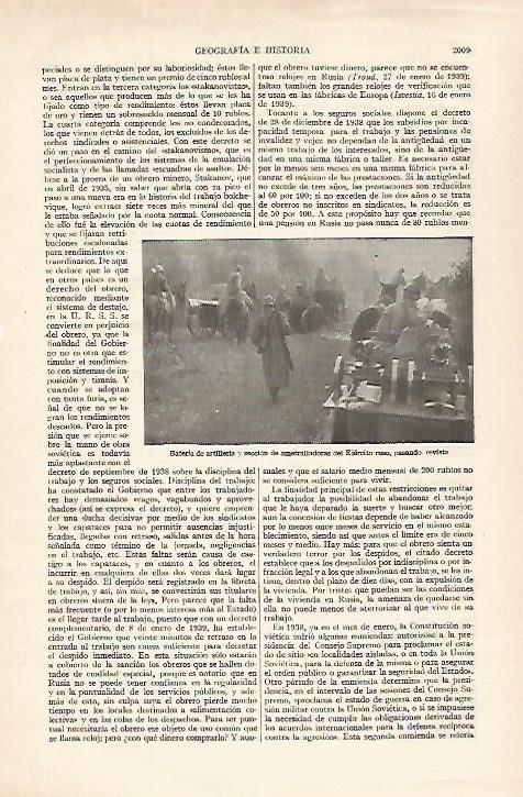 LAMINA ESPASA 27350: Bateria de artilleria del Ejercito Ruso