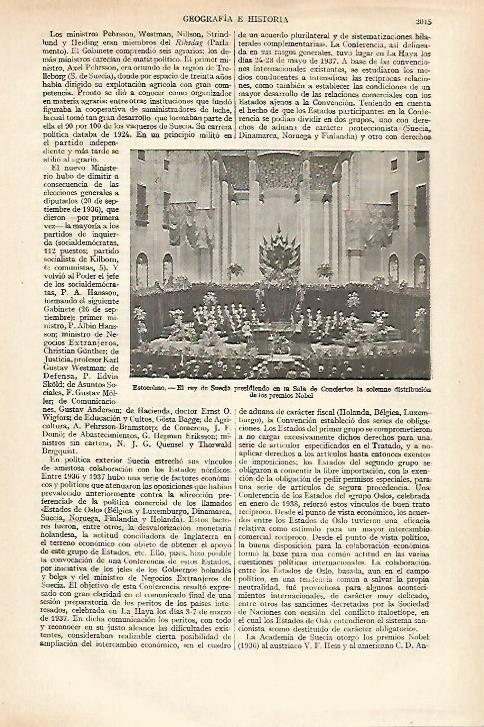LAMINA ESPASA 27352: El rey de Suecia en la Sala de Conciertos de Estocolmo